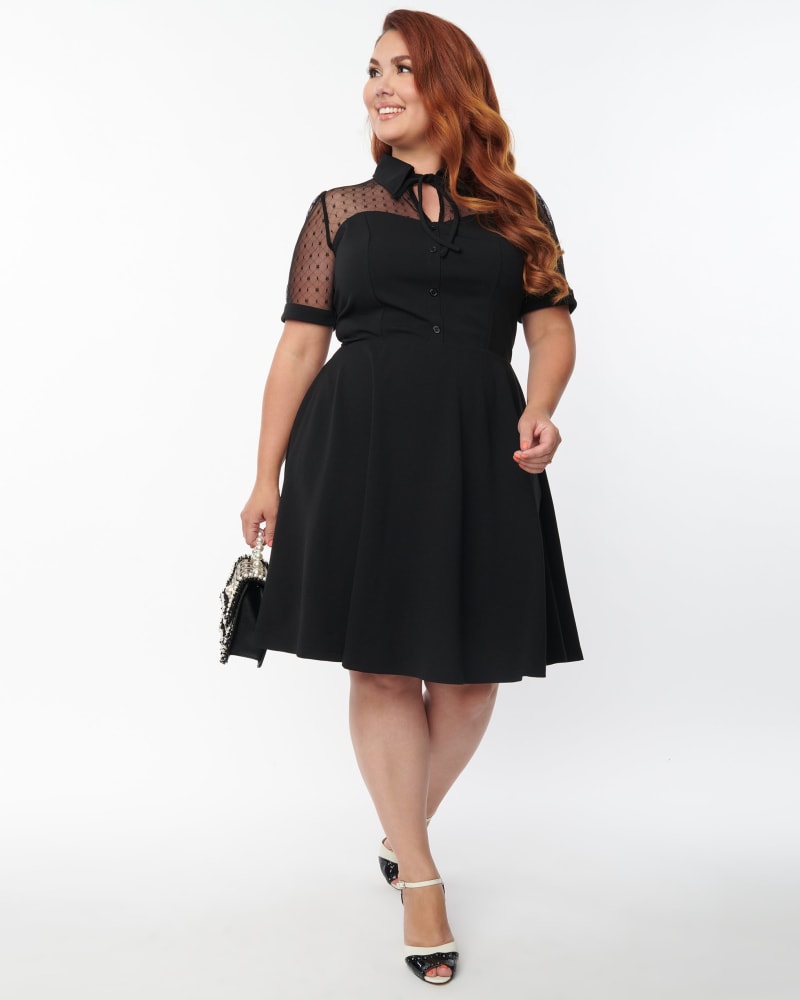 Fit flare plus size dress cheap
